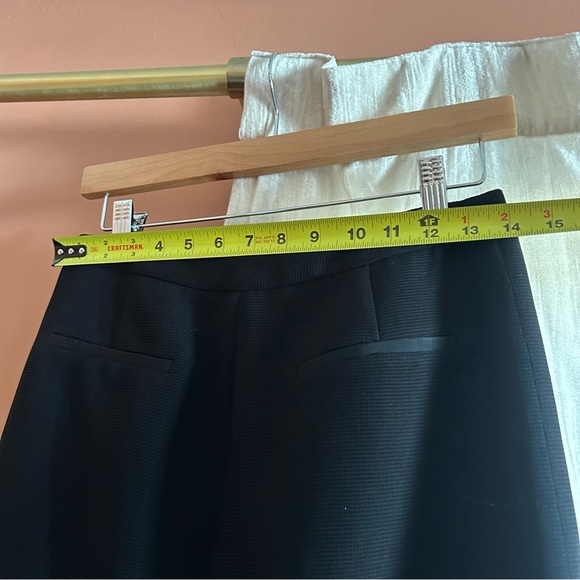 Ted Baker Taalis Woven Pencil Skirt Black Wrinkle Resistant Size 1 US Size 4 (S) - Picture 6 of 8
